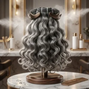 Raw Curly Gray Weft Supplier