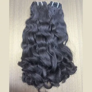 unprocessed bouncy weft
