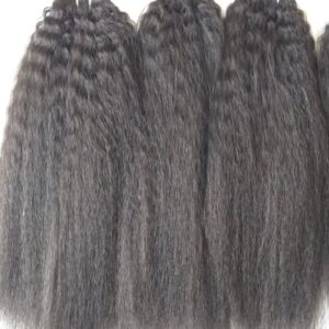 raw indian kinky straight wefts – blowout texture for natural looking volume and length
