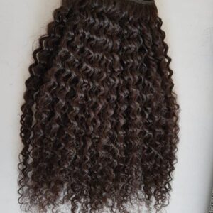 raw indian kinky curly machine wefts – tight coils for maximum volume and texture