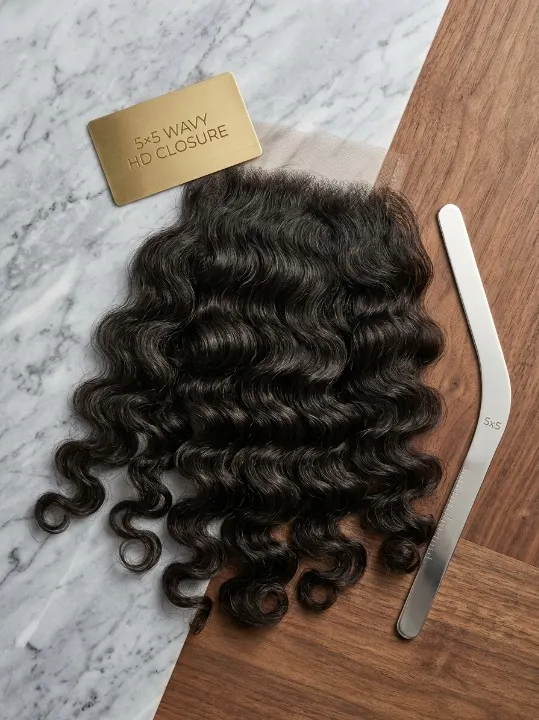 5×5 Wavy HD Closure Wholesaler