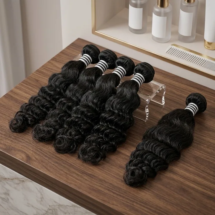 Deep Curly Human Hair Extension - Image 2