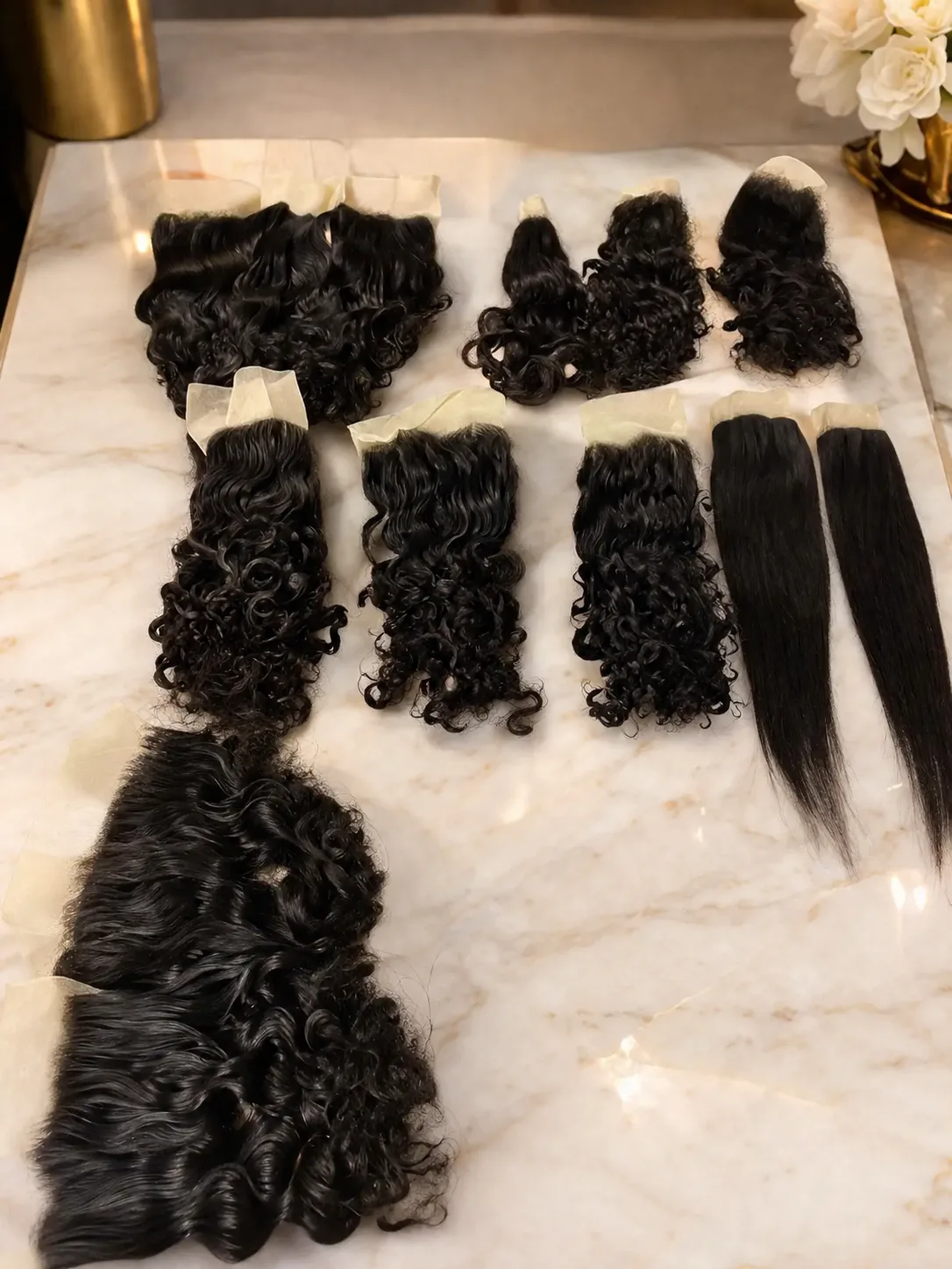 Mink Temple Hair