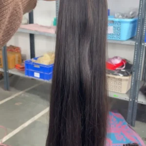 natural straight hair