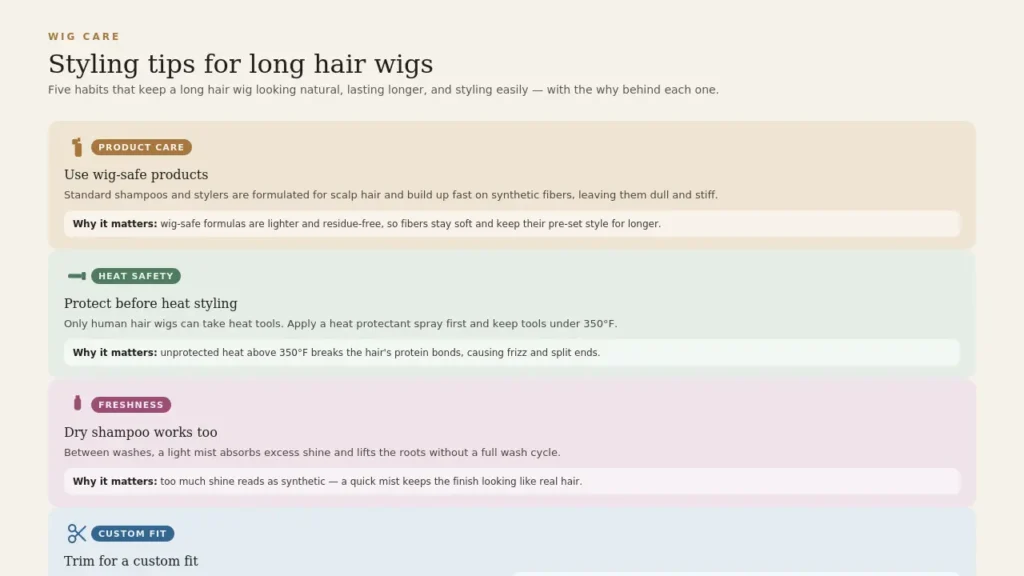 Styling Tips for Long Hair Wigs