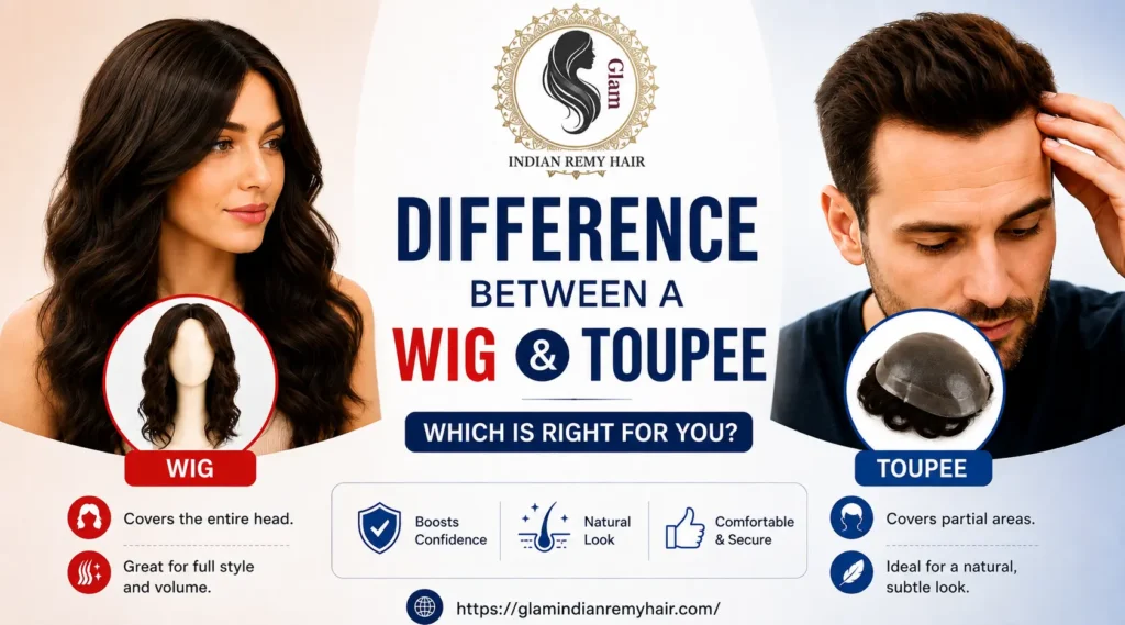 Difference Between a Wig and a Toupee